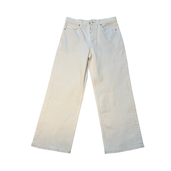 NWT White High-Rise Straight Leg Banana Republic Jeans Size 28 - Picture 1 of 5